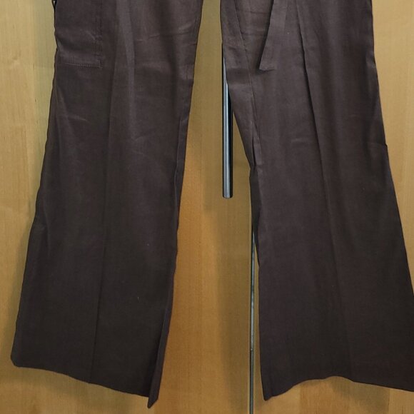Linen Pants Brown BCBG Max Azria Size 8 - Picture 7 of 8